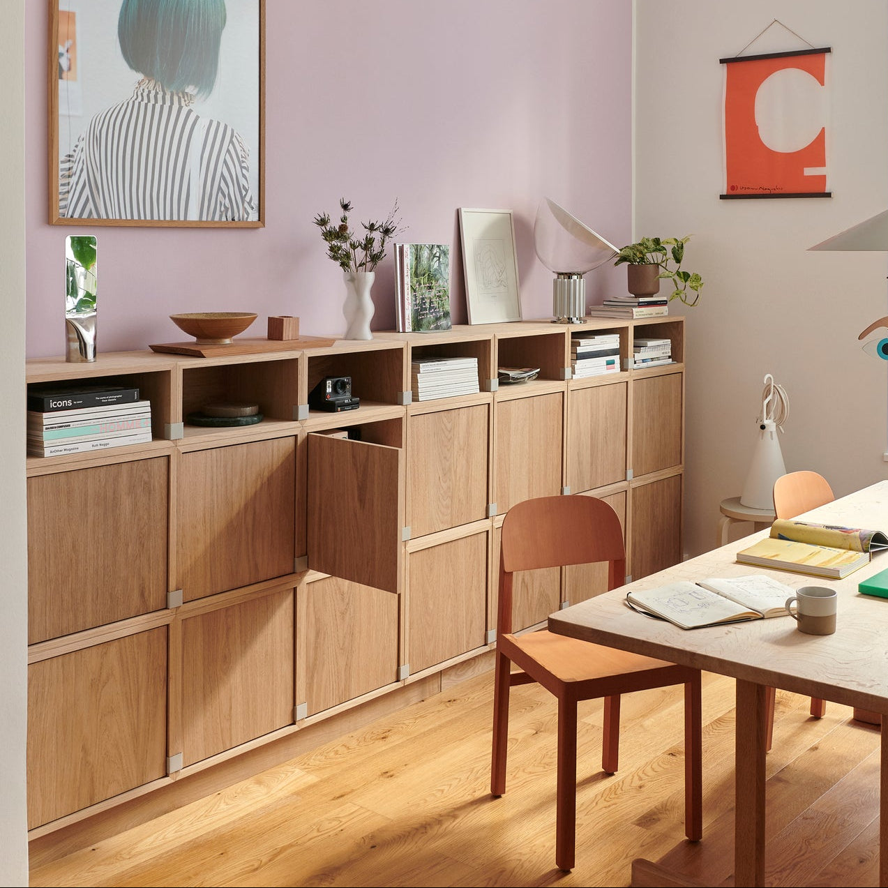 Stacked Storage System | Sideboard | Configuration Five - Batten Home