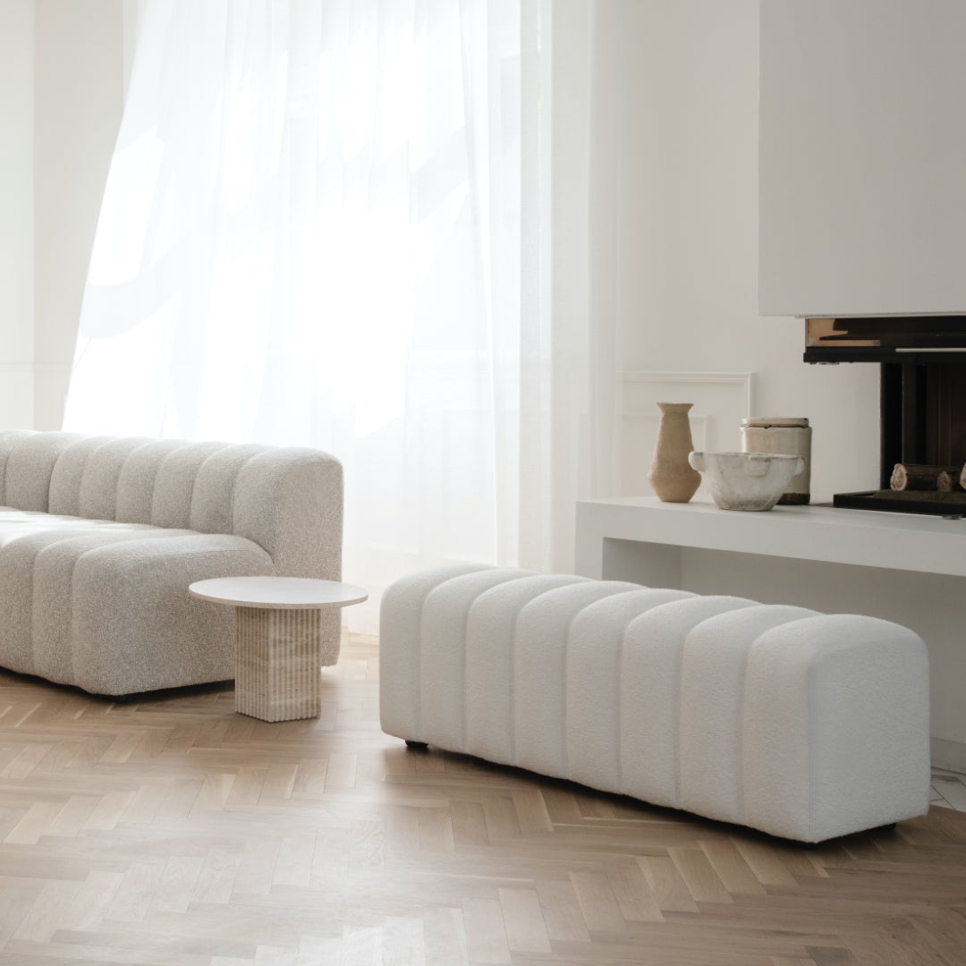 Studio Bench in bright and minimal living room