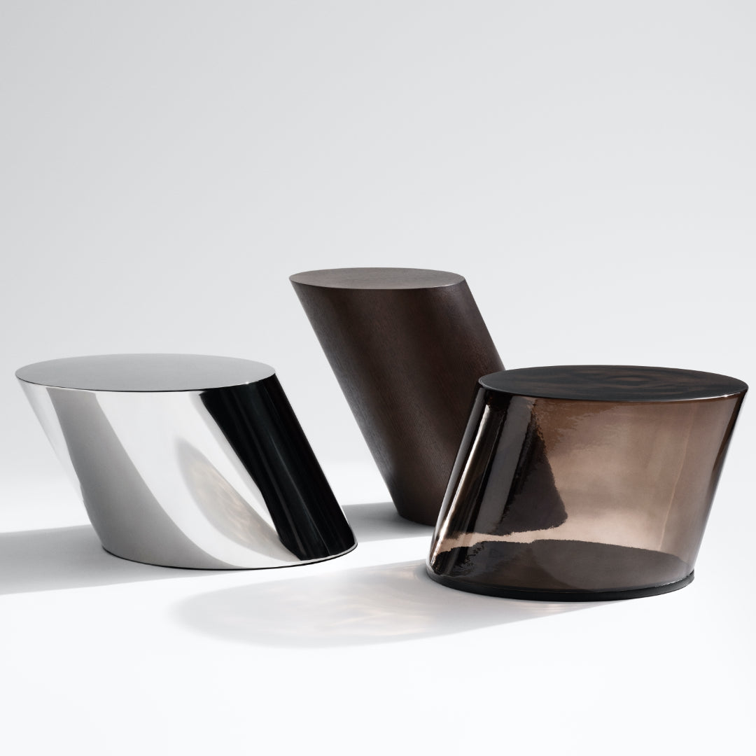 Tilt Coffee Table - Stainless Steel