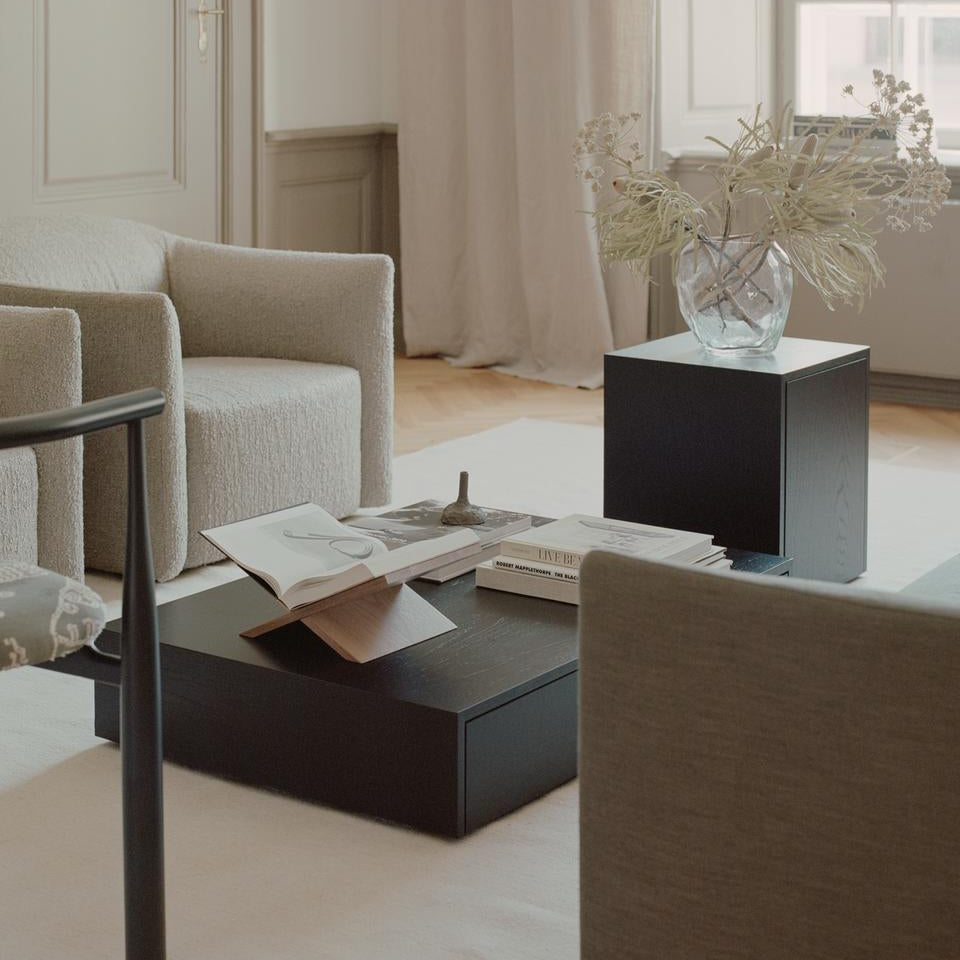 Mass Wide Coffee Table with Drawer
