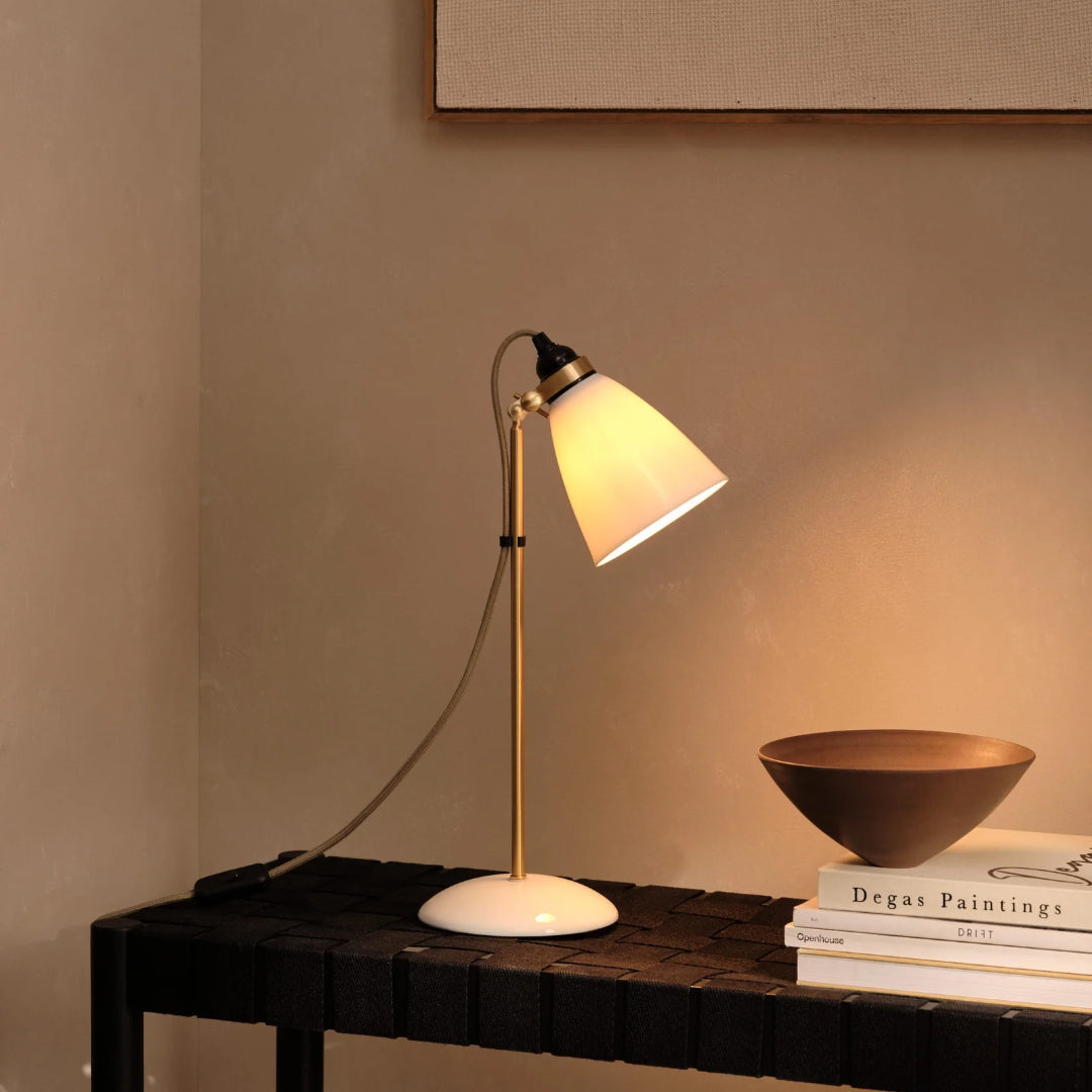 Hector 30 Table Lamp - Satin Brass