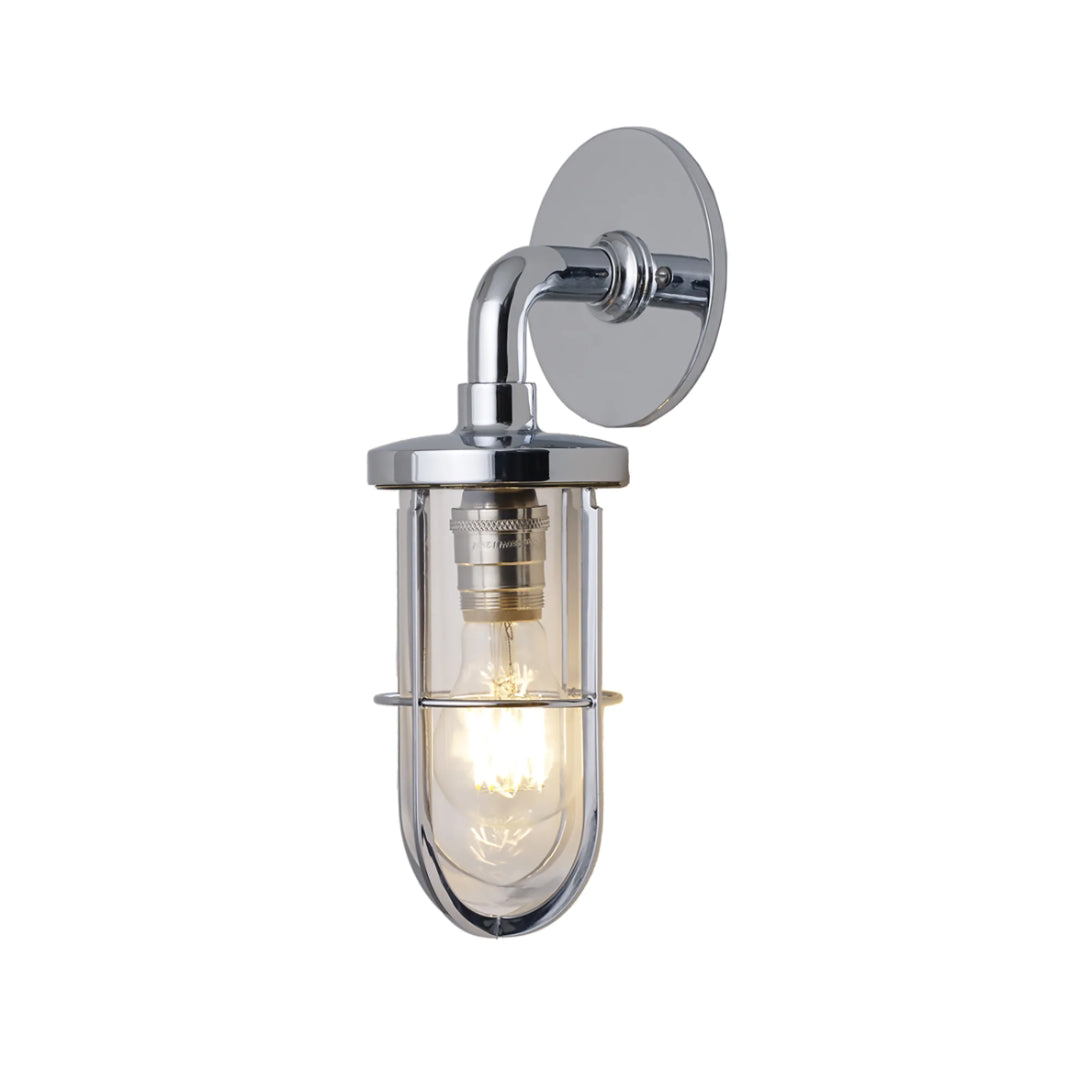 Weatherproof Ship's Well Glass Wall Light