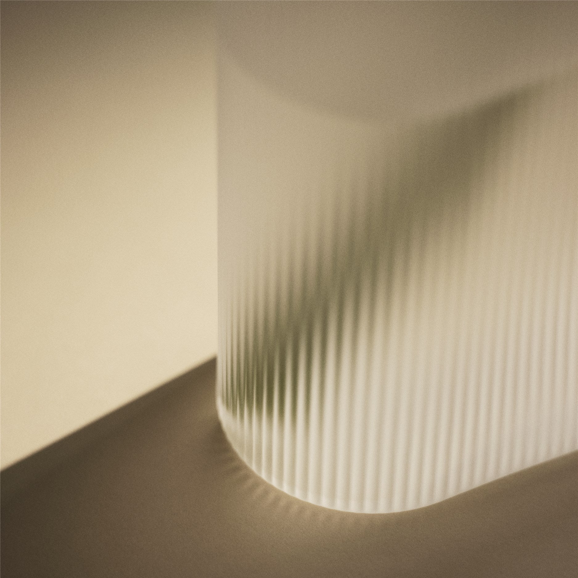 Ridge Vase Frosted Glass - Batten Home
