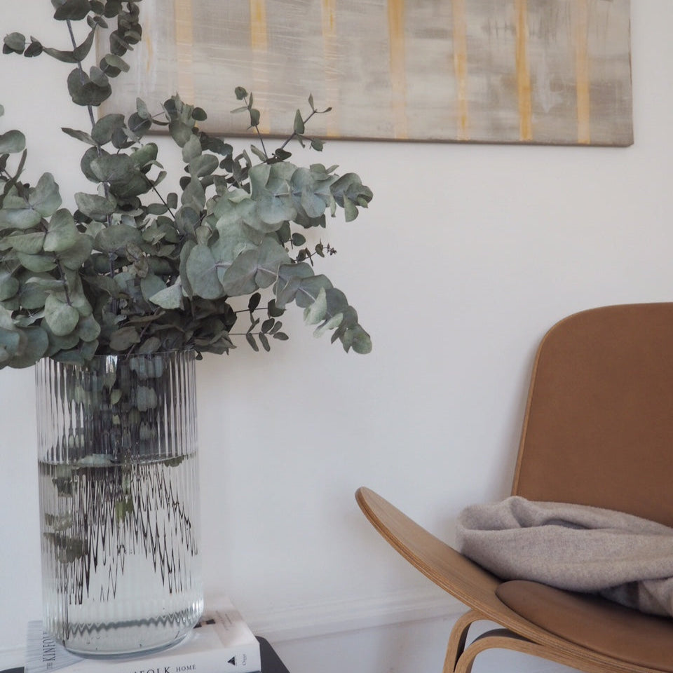 Lyngby Porcelain Glass Vase 38 Clear