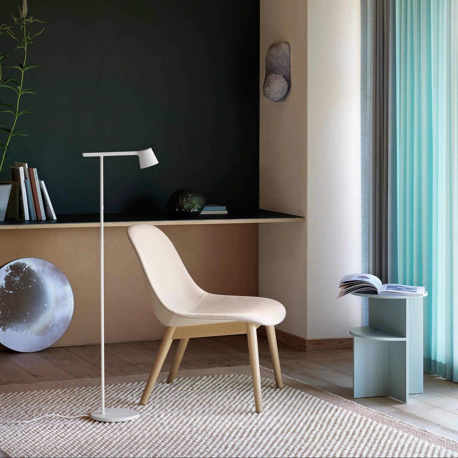 Fiber Lounge Chair - Wood Base - Batten Home