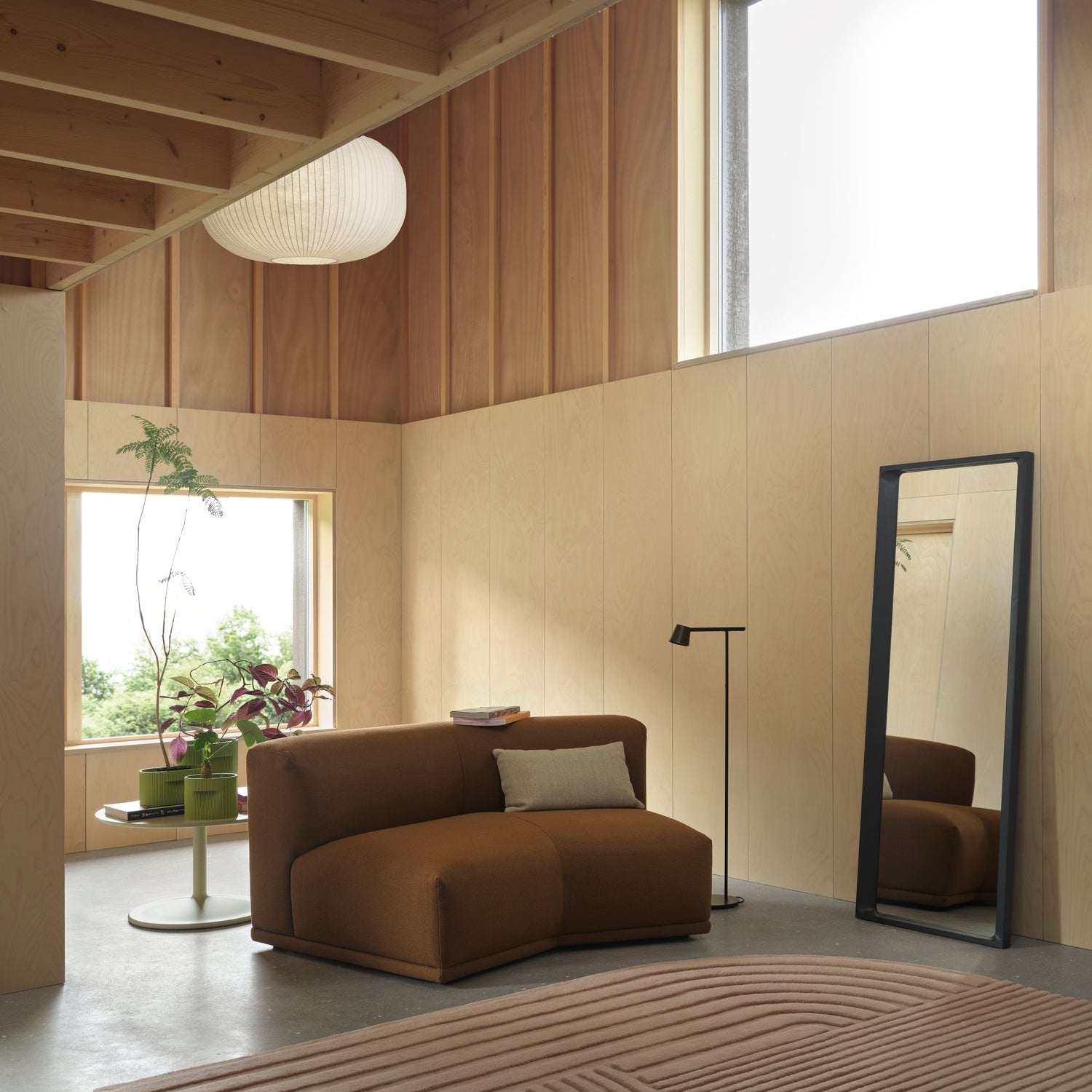 Arced Mirror - Batten Home