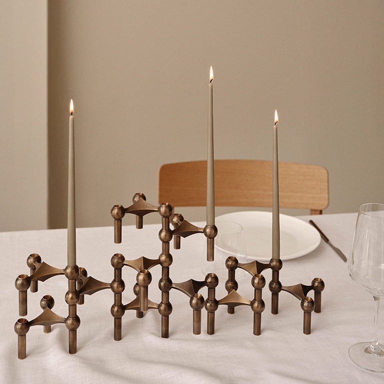 STOFF Nagel Taper Candle by Ester & Erik, Artichoke, Set of 6