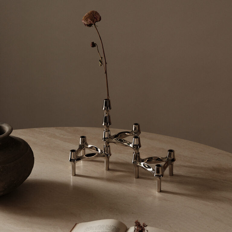 STOFF Nagel BMF Vase, Chrome