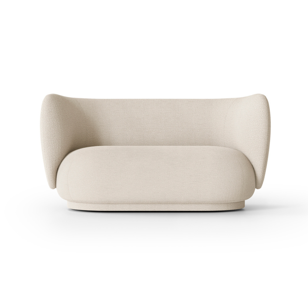 Rico 2-Seater Sofa - Bouclé Off-White