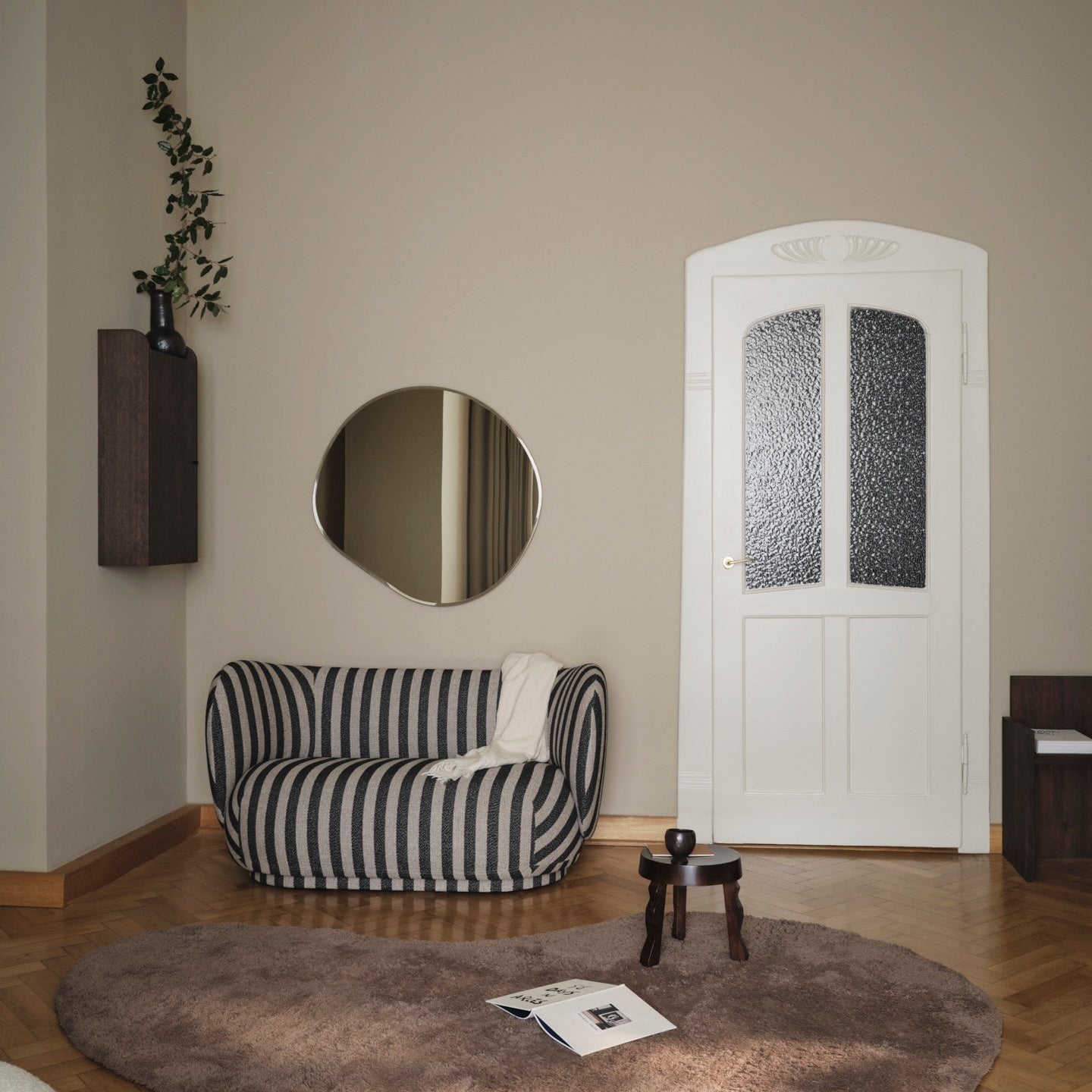 Rico 2-Seater Sofa - Louisiana Sand/Black