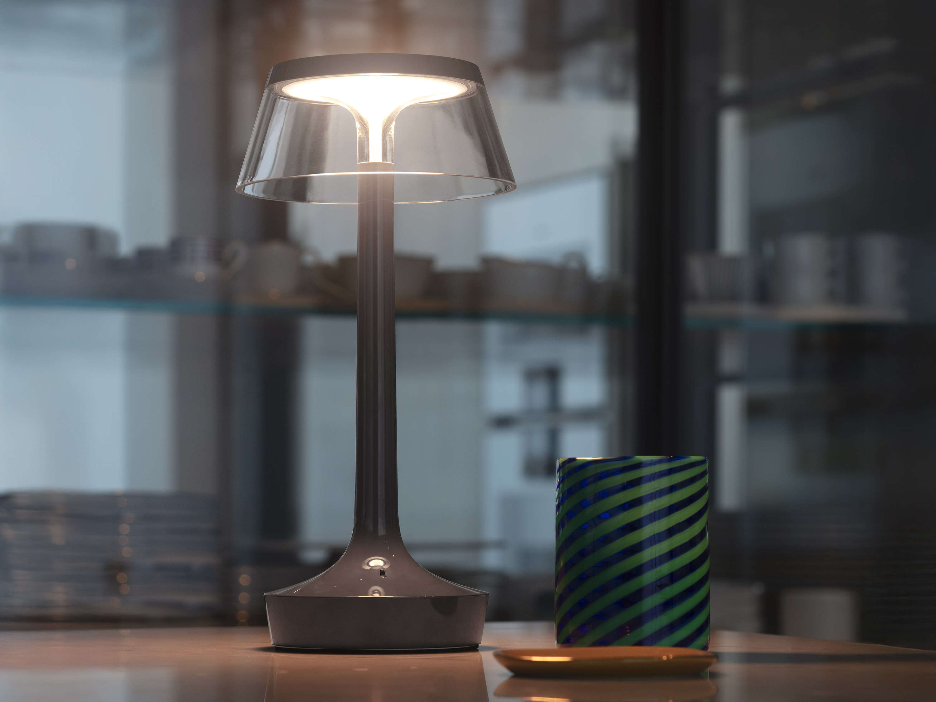 Bon Jour Unplugged Table Lamp