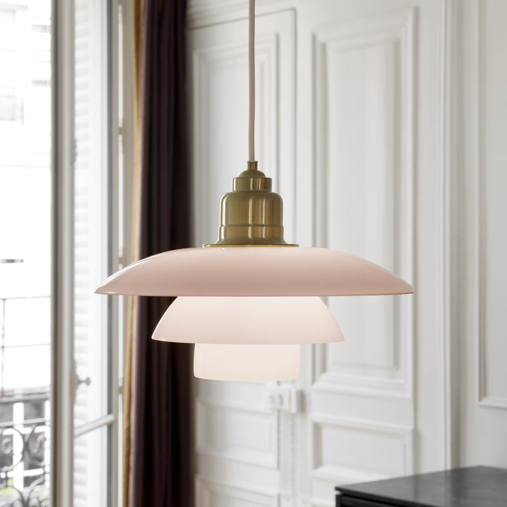 PH 3½-3 Pale Rose Brass Pendant
