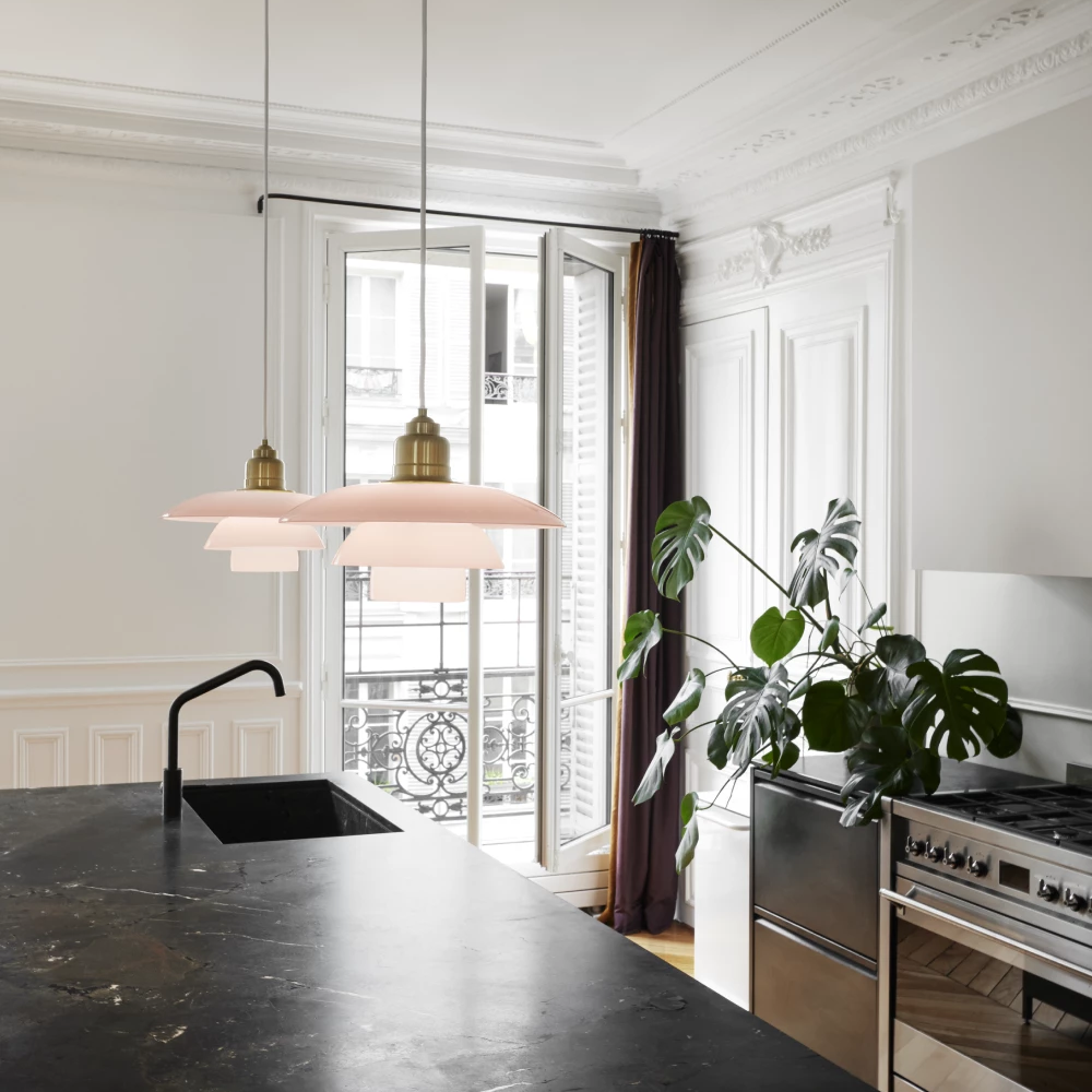 PH 3½-3 Pale Rose Brass Pendant