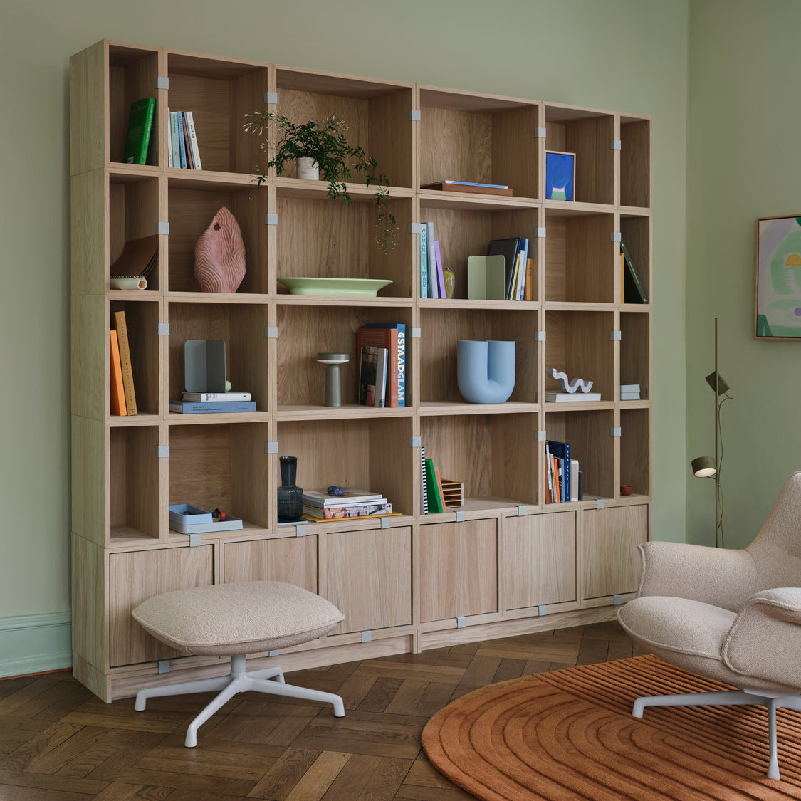 Stacked Storage System | Bookcase | Configuration One - Batten Home