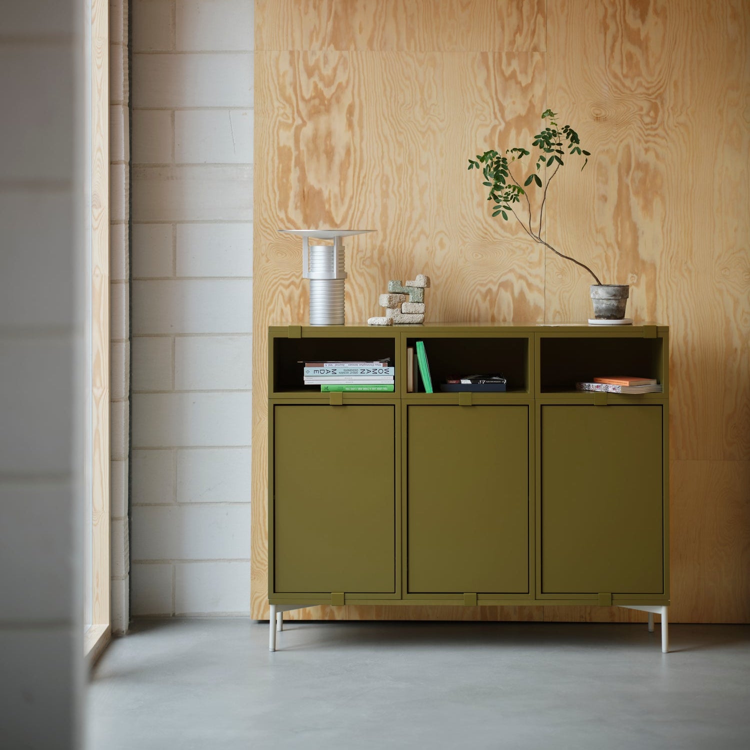 Stacked Storage System Podium Large - Tube Base - Batten Home
