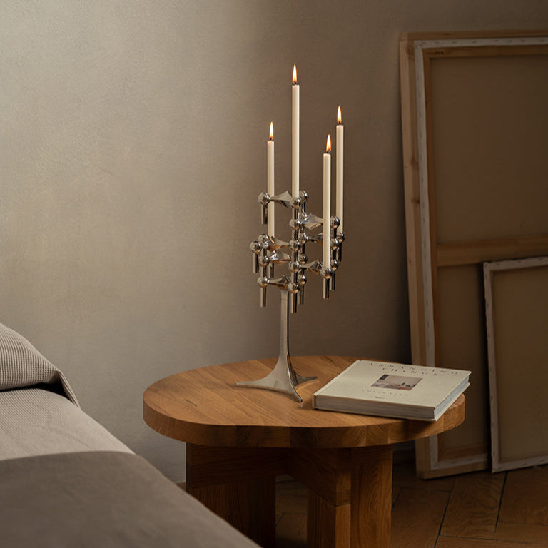 STOFF Nagel Candle, Cream, Set of 8