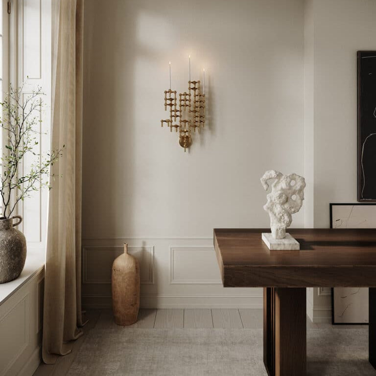 STOFF Nagel Wall Hanger, Solid Brass