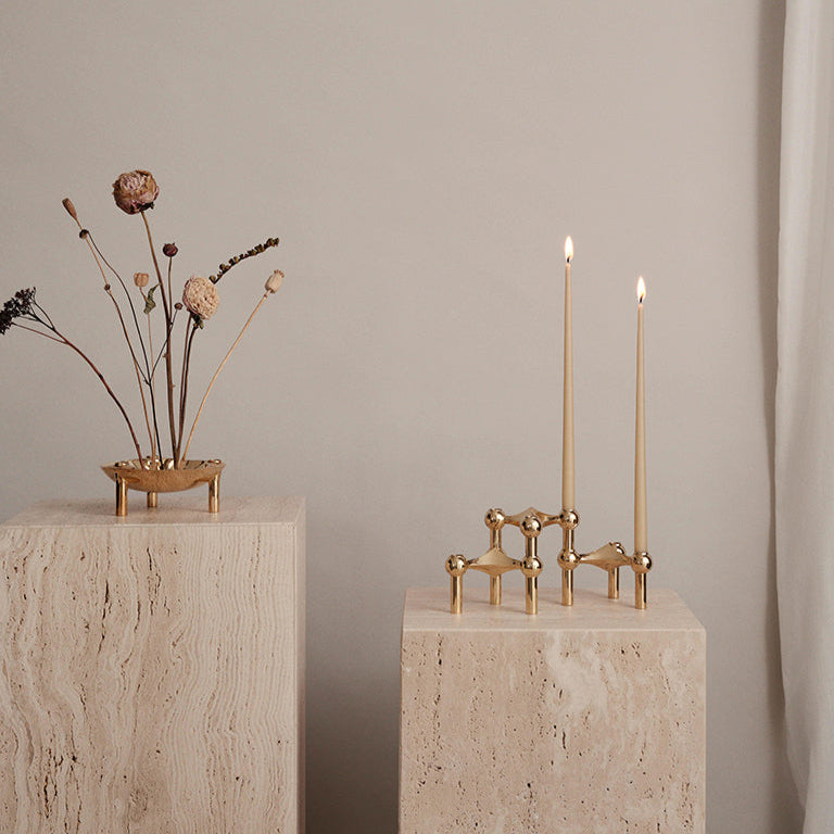 STOFF Nagel Taper Candle by Ester & Erik, Ginger, Set of 6