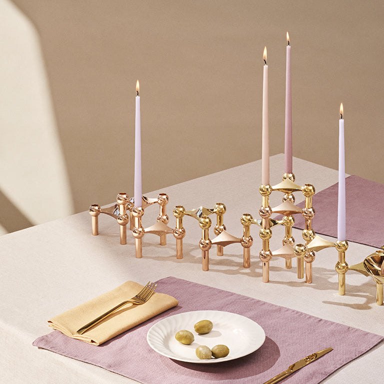 STOFF Nagel Taper Candle by Ester & Erik, Light Lavender, Set of 6