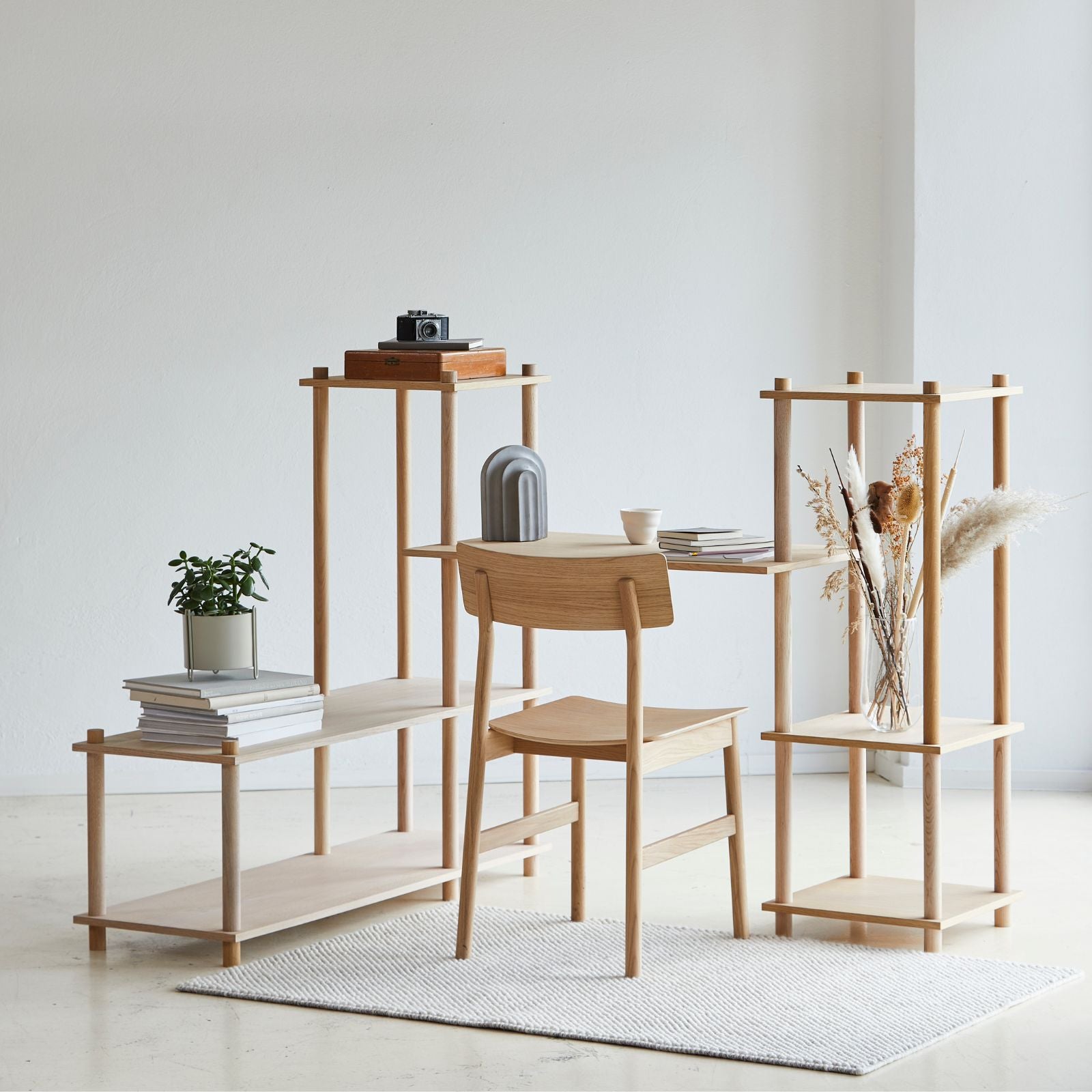 woud elevate modular shelving