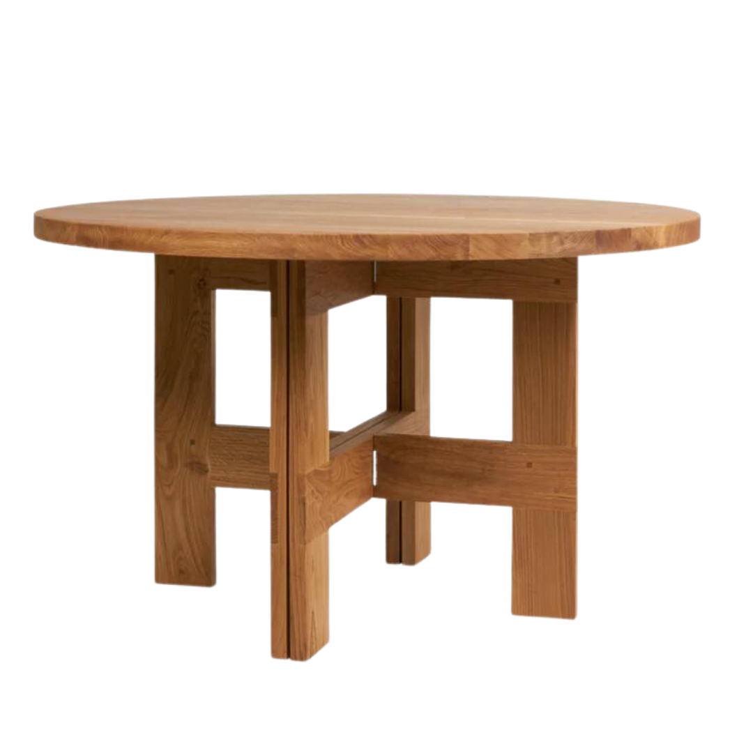 Farmhouse Round Trestle Table
