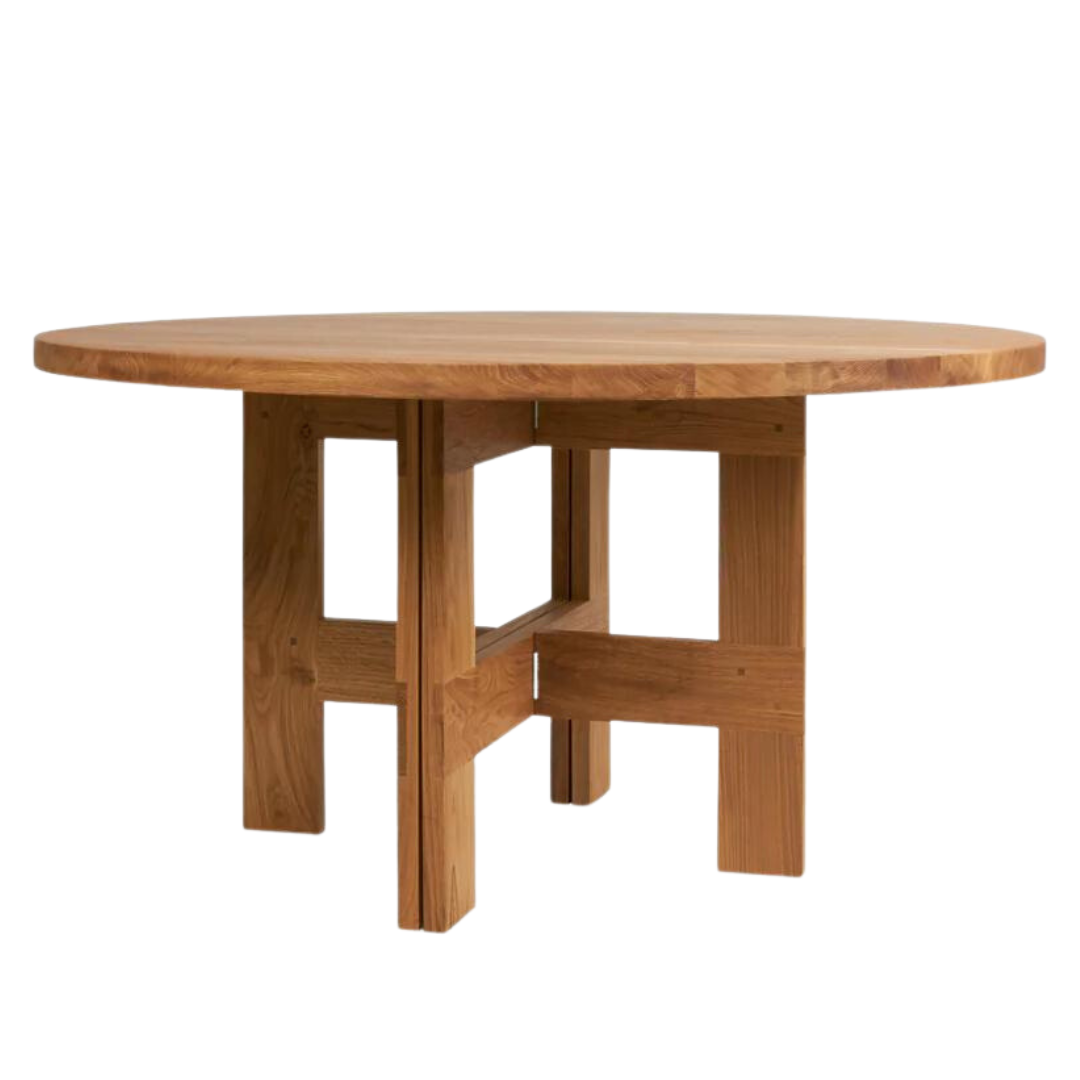 Farmhouse Round Trestle Table