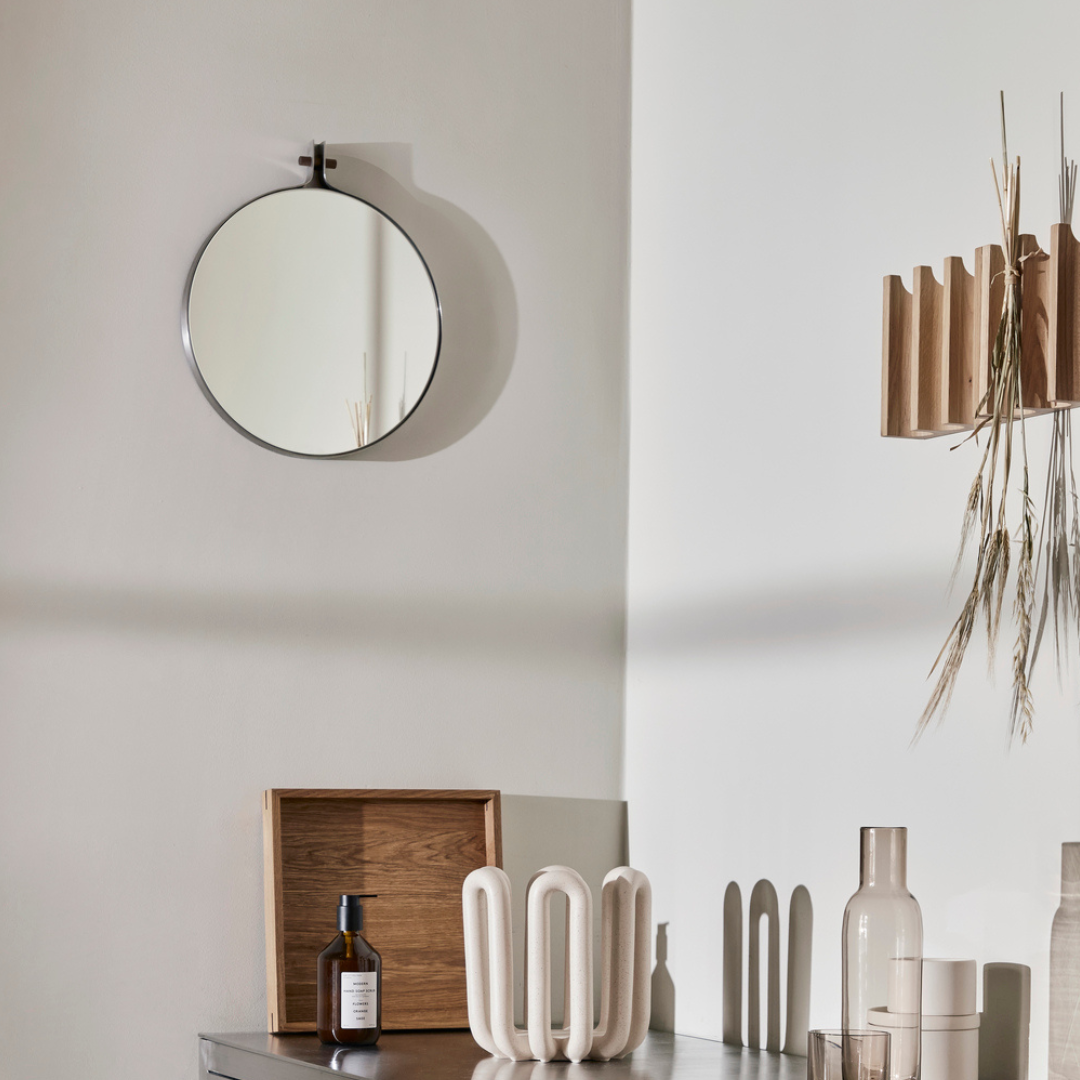 Kristina Dam Studio Dowel Mirror Round Small - Batten Home