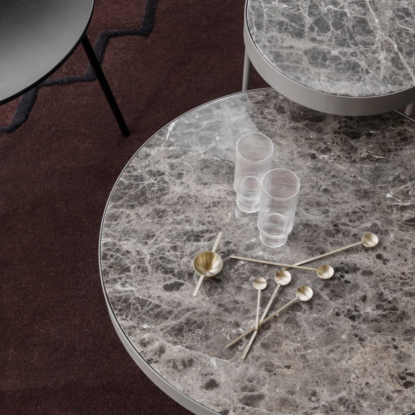 Ferm LivingMarble Table Medium - Batten Home