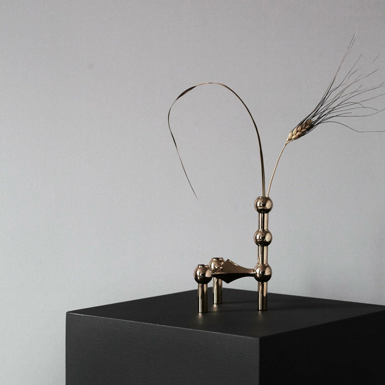 STOFF Nagel Vase, Solid Brass