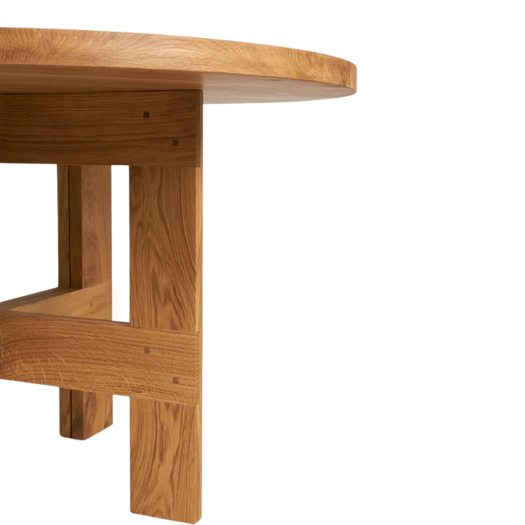 Farmhouse Round Trestle Table