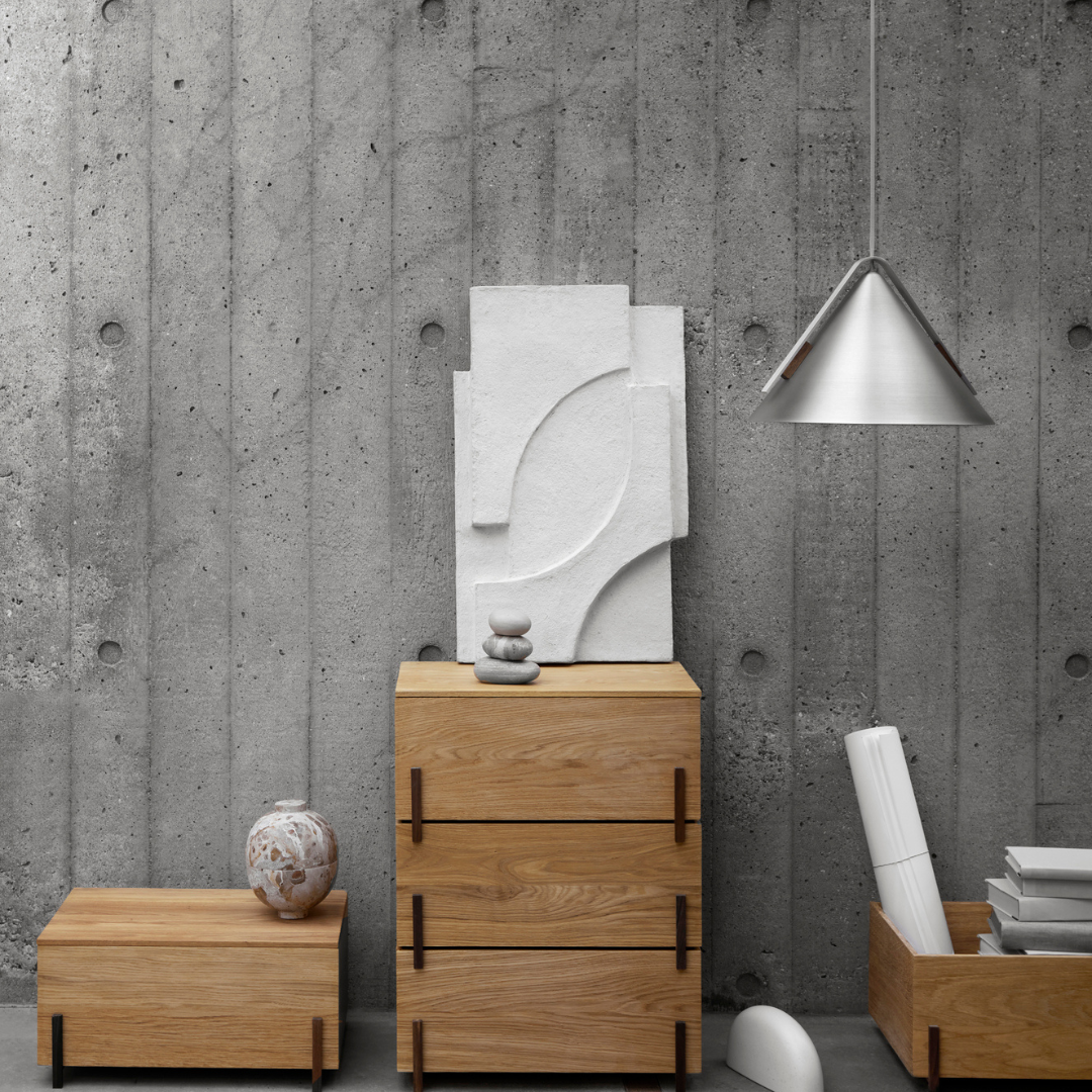 Kristina Dam Studio Serif Relief Wall Hanging - Batten Home