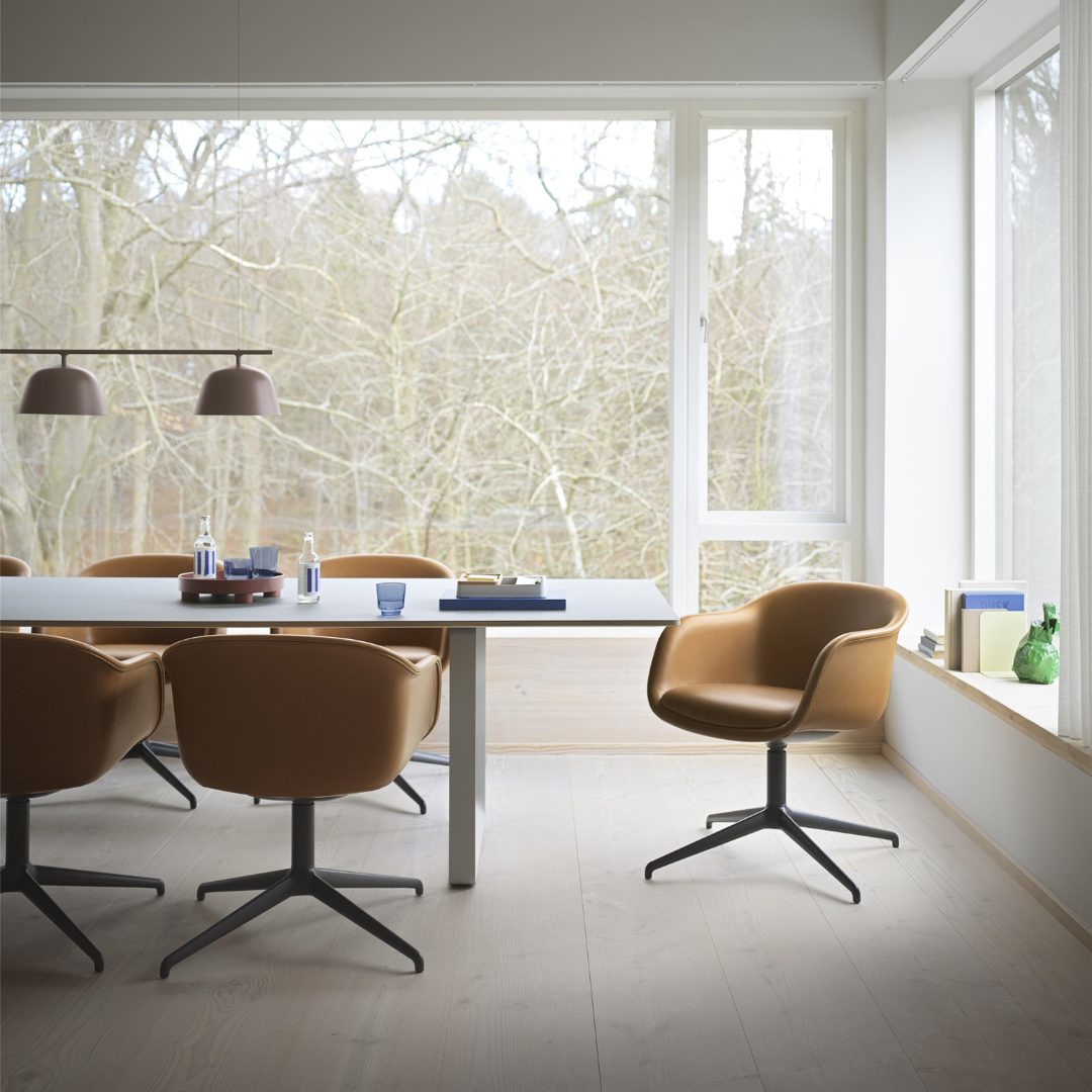 Fiber Conference Armchair - Swivel Base