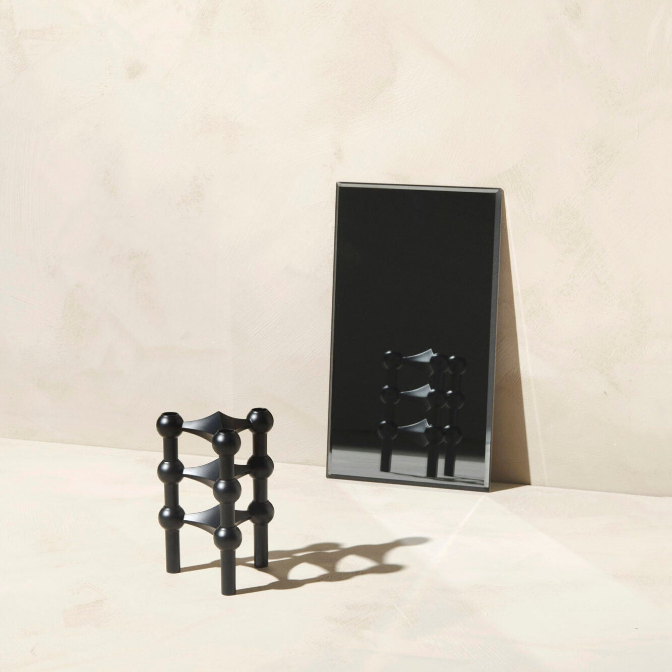 STOFF Nagel Candle Holder, Black, Set of 3 - Batten Home