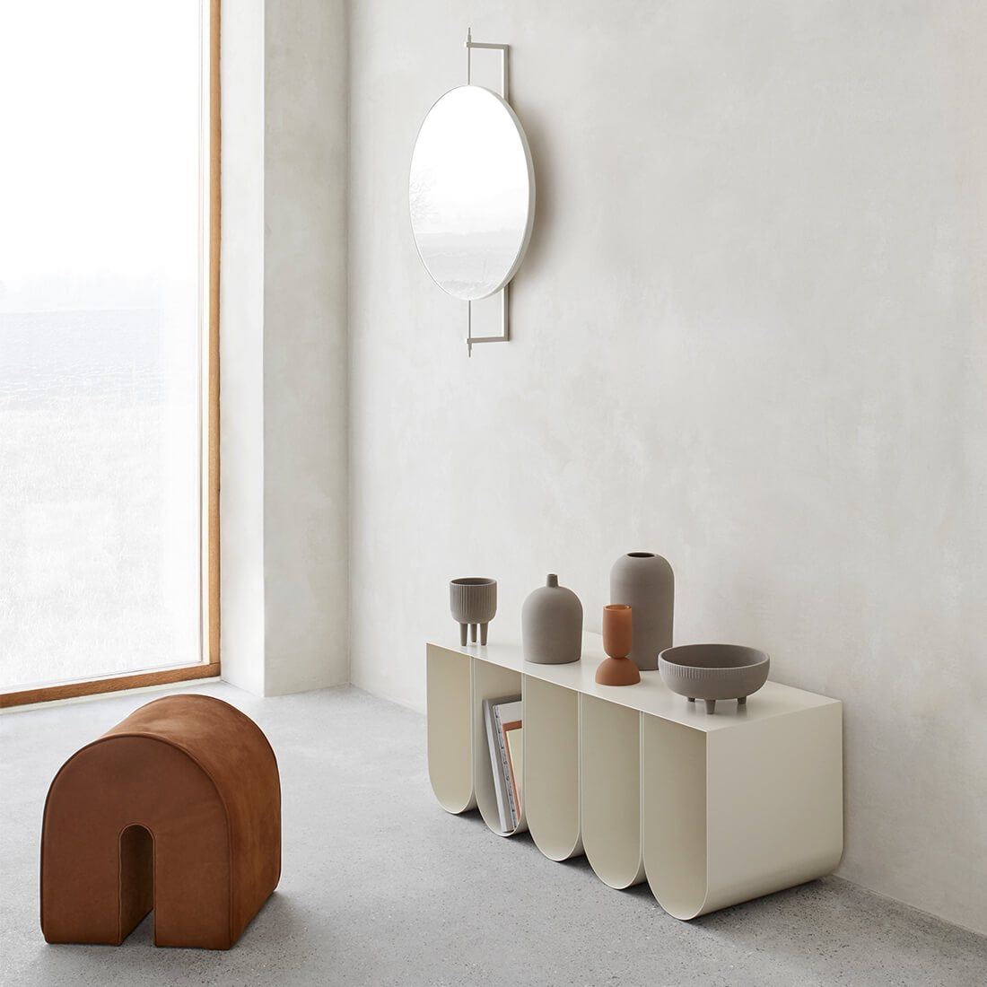 Kristina DamCurved Bench - Batten Home