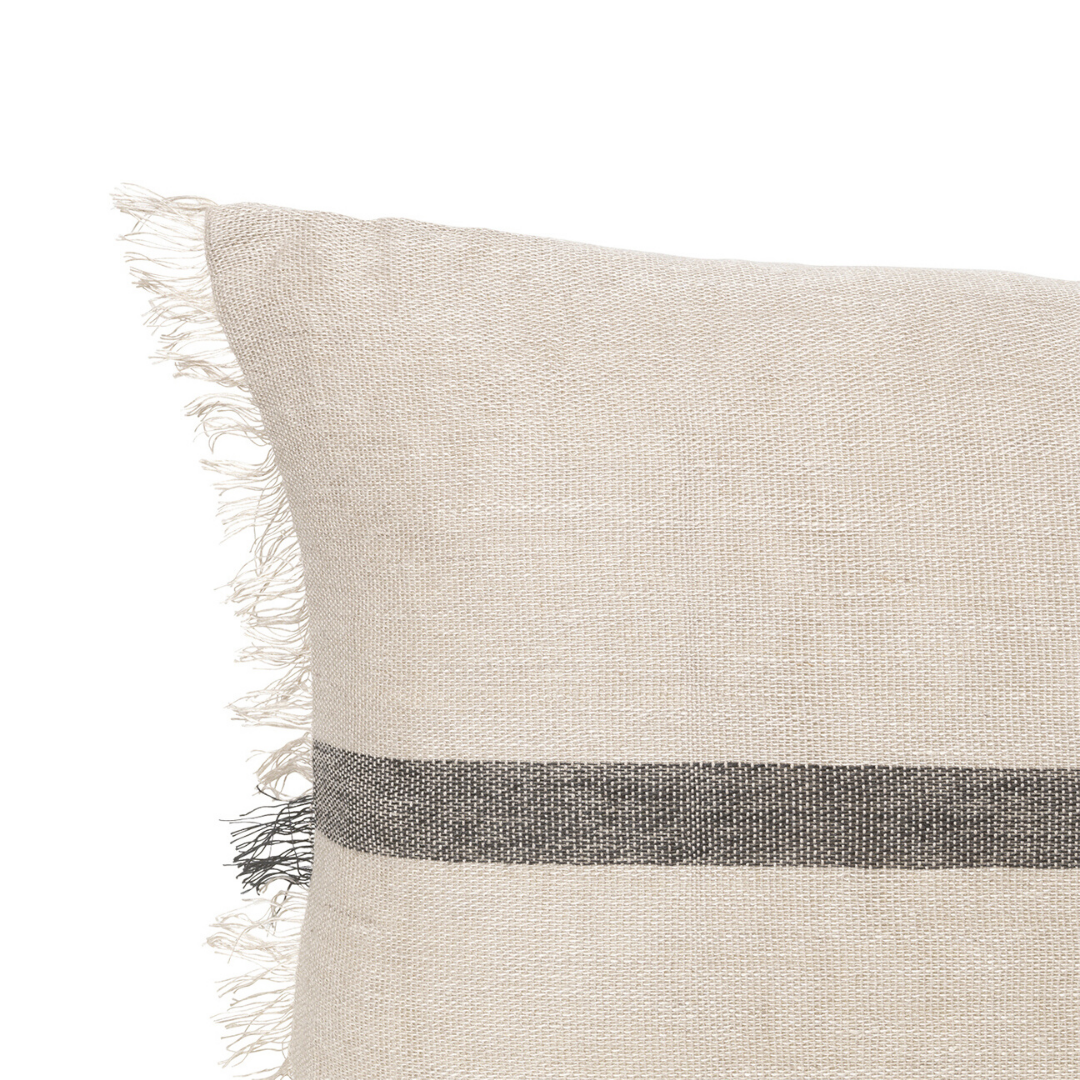 Ferm LivingCalm Cushion 38x88 - Camel / Black - Batten Home
