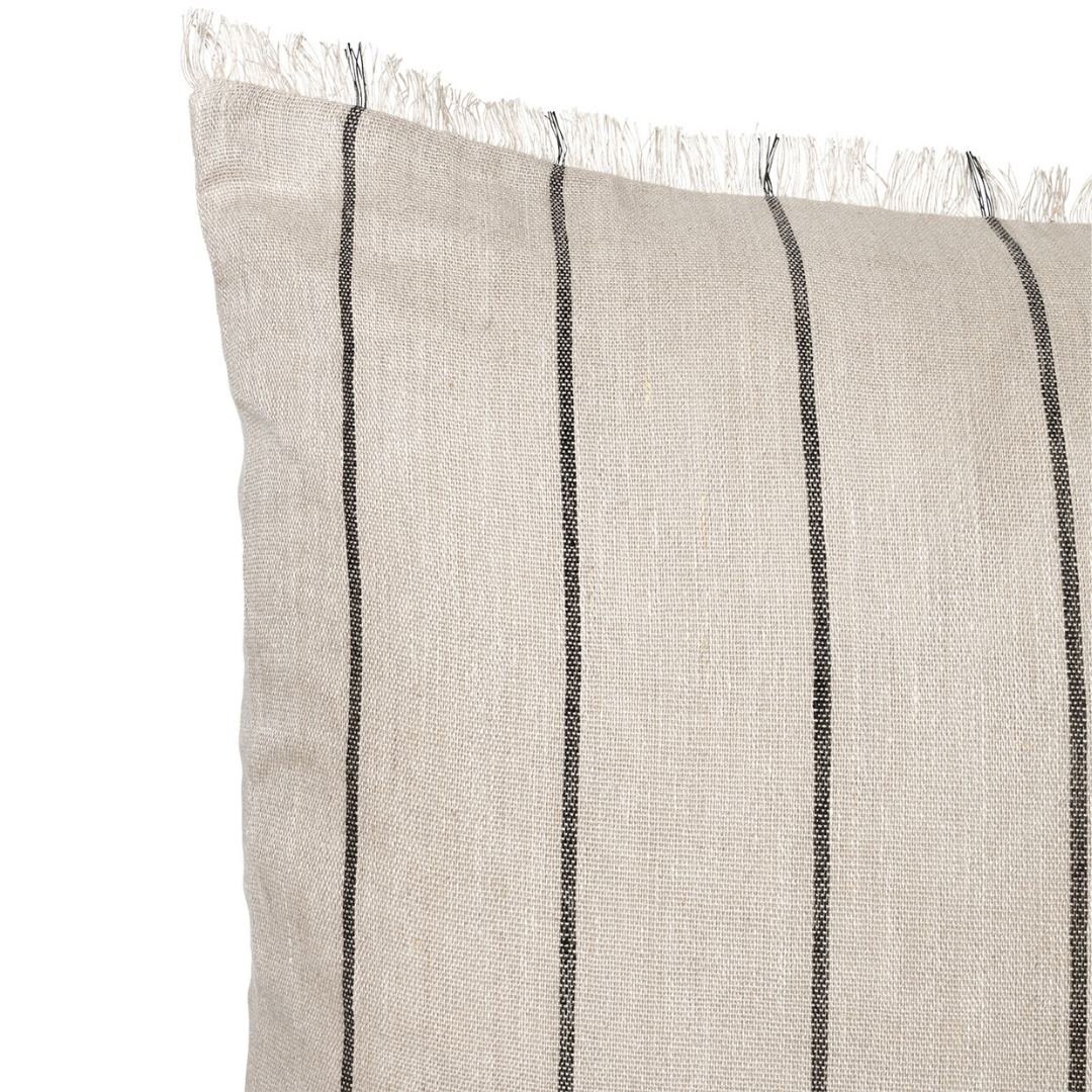 Ferm LivingCalm Cushion 78x78 - Camel / Black - Batten Home