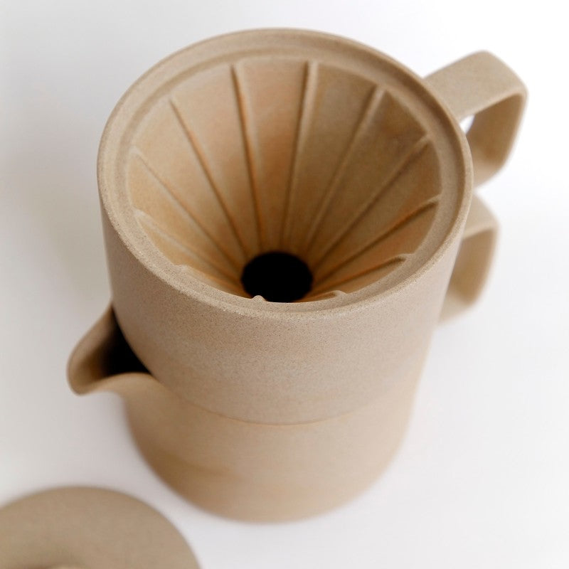 Hasami PorcelainCoffee Dripper in Natural - Batten Home
