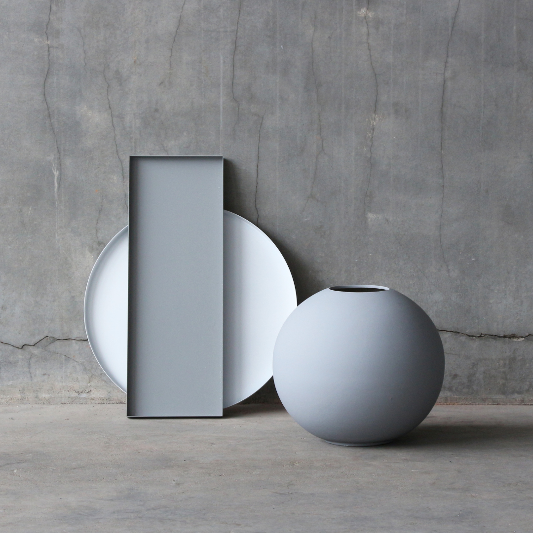 Tray Circle White 40cm