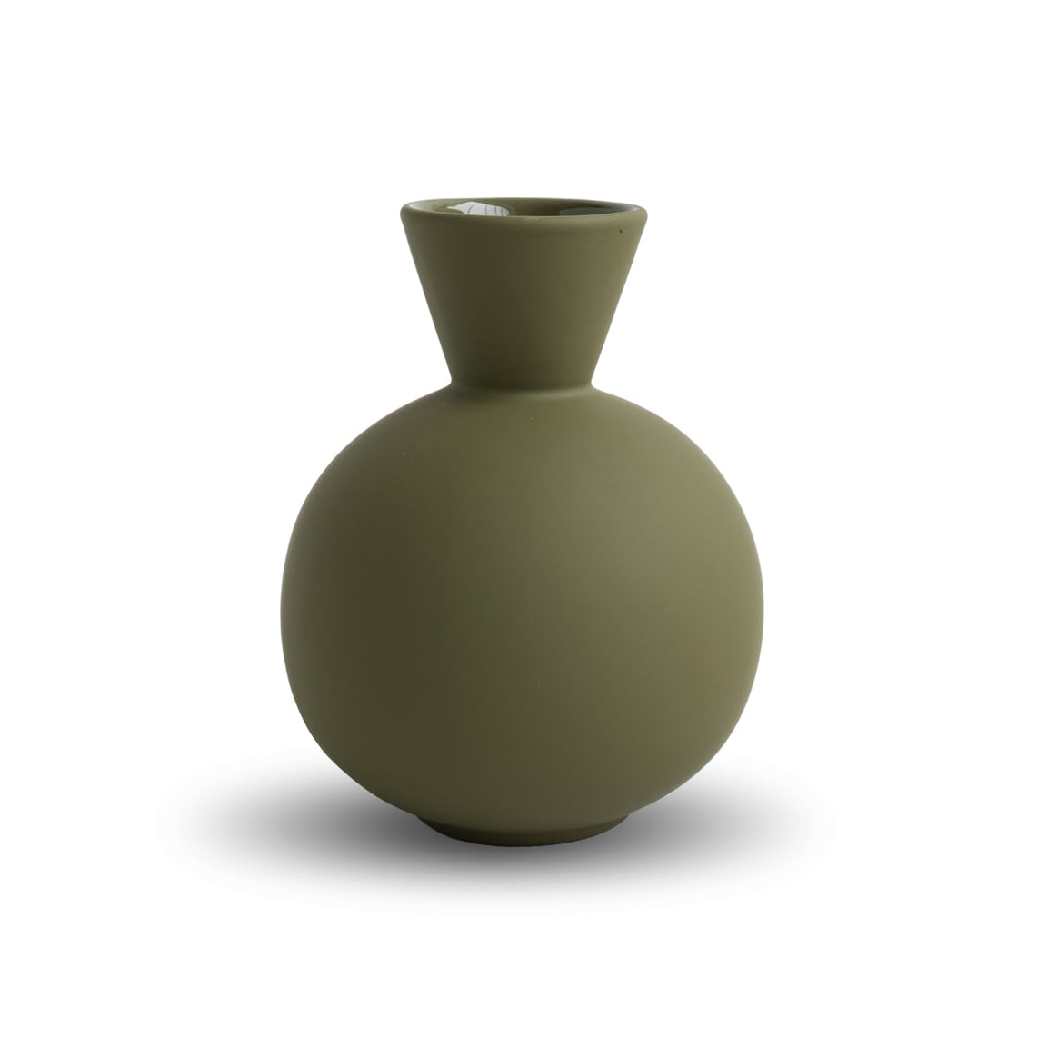 Trumpet Vase 16cm Olive