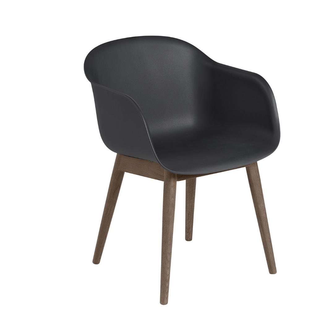 Fiber Armchair - Wood Base