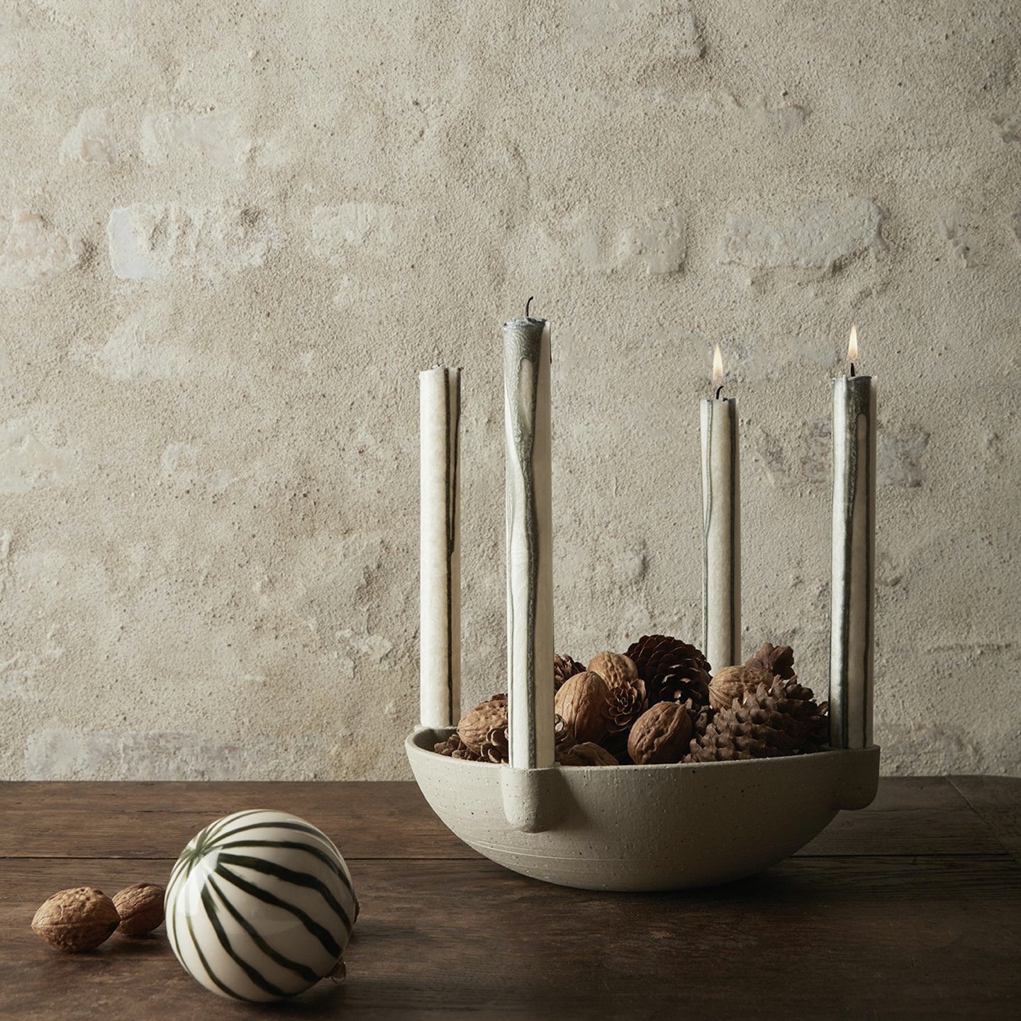 Bowl Candle Holder Ceramic Large