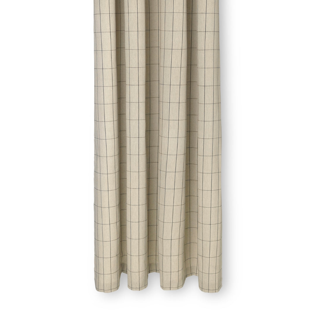 Ferm LivingChambray Shower Curtain Grid Sand - Batten Home