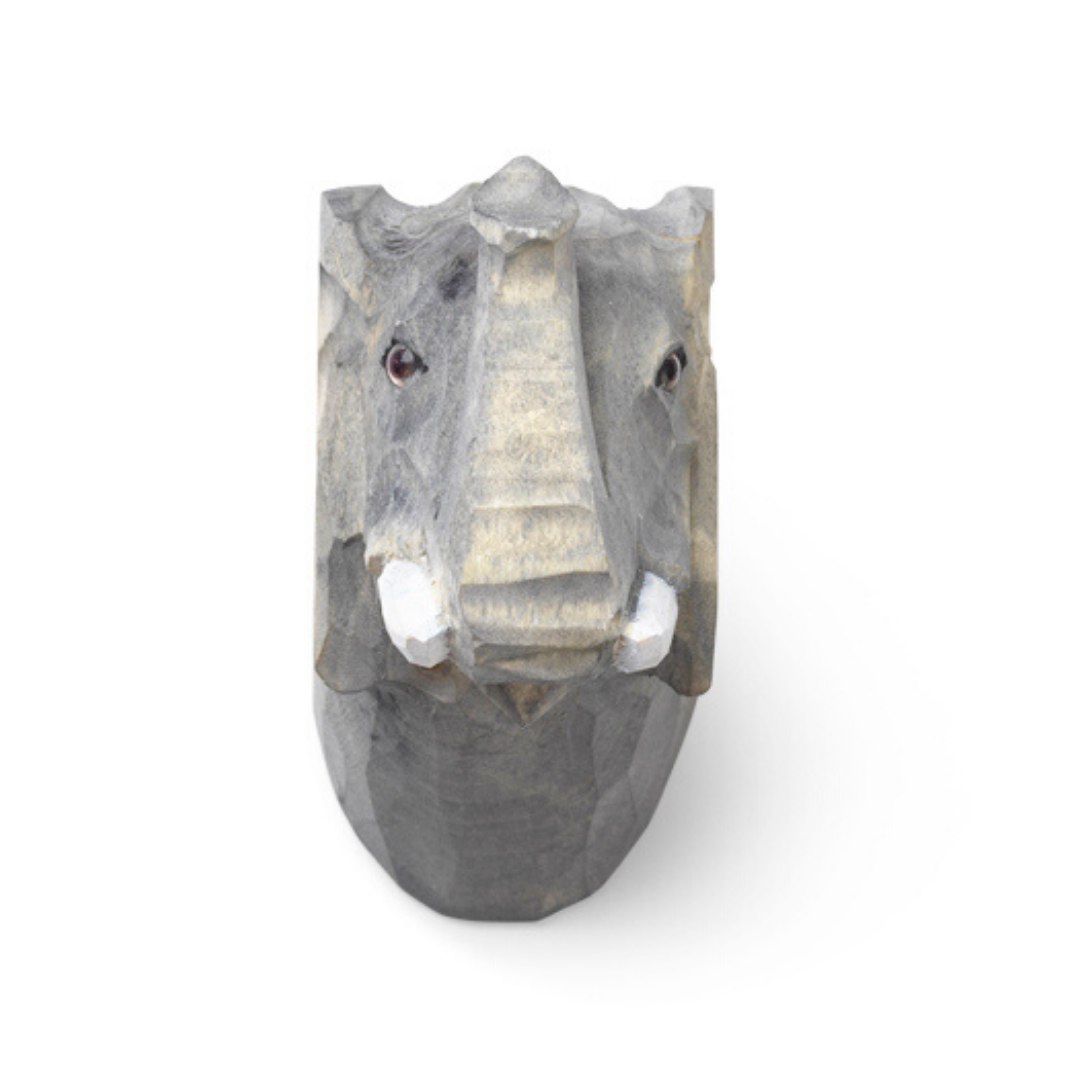 Ferm LivingHand-carved Elephant Animal Hook - Batten Home