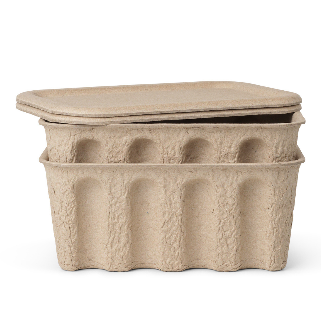 Small Paper Pulp Boxes | Set of 2