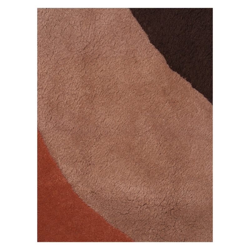 Ferm LivingView Tufted Rug Red Brown - Batten Home