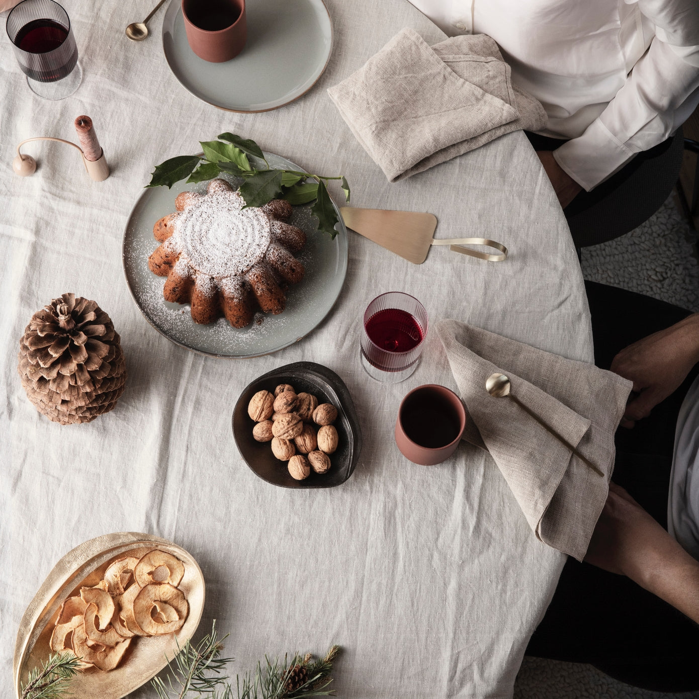 Ferm LivingFein Brass Cake Server - Batten Home