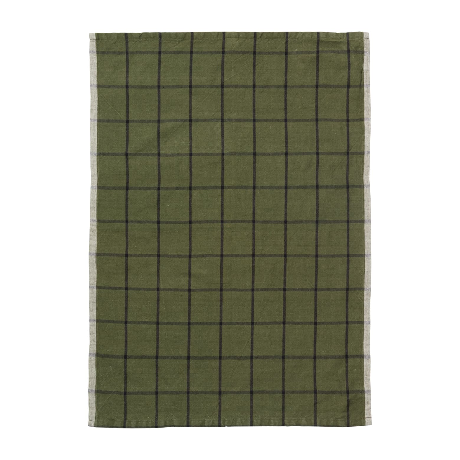 Ferm LivingHale Tea Towel Green | Black - Batten Home