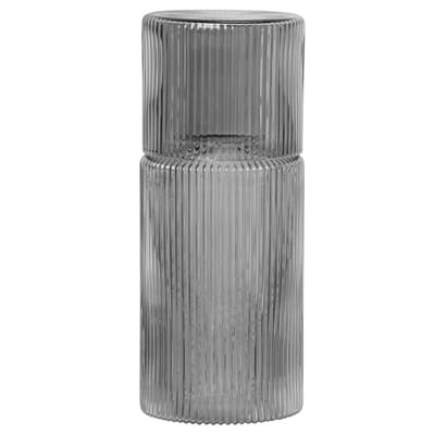 Ferm LivingRipple Carafe Set in Smoked Grey - Batten Home