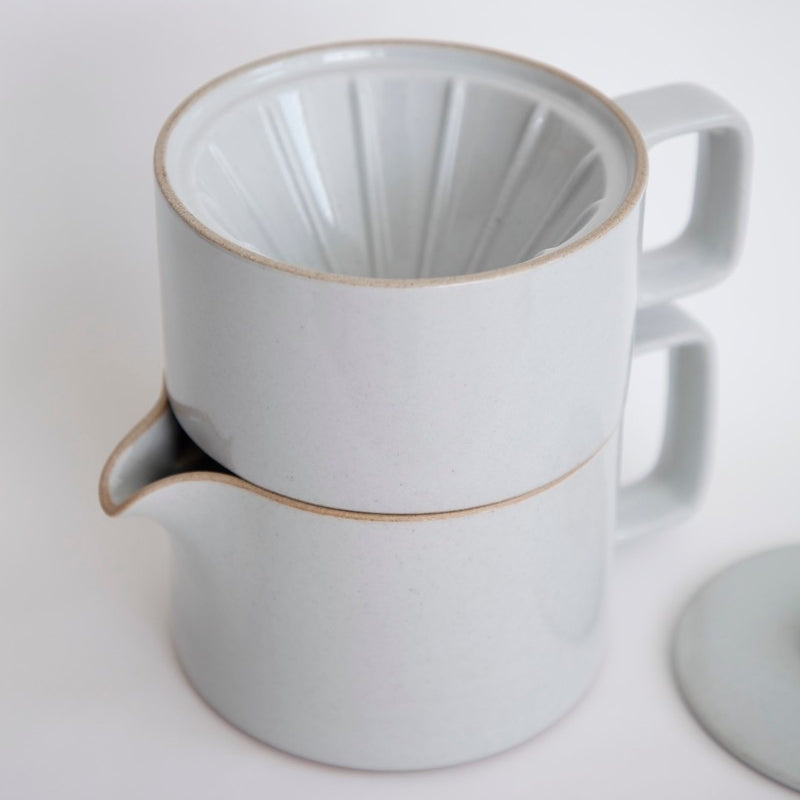 Hasami PorcelainCoffee Dripper in Gloss Gray - Batten Home