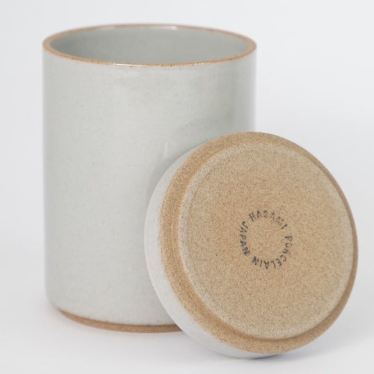 Hasami PorcelainSmall Planter and Saucer Set in Gloss Gray - Batten Home